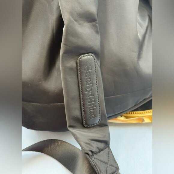 🆕 SEE BY CHLOE 🧿 NWOT Joy Rider Nylon Backpack, Minimal Grey - Picture 6 of 16